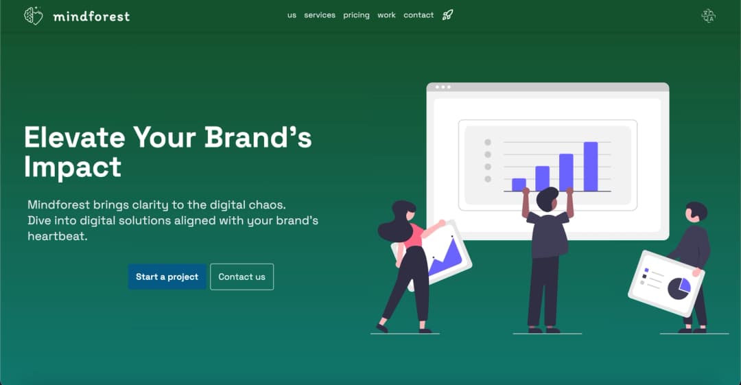 Blockchain mindforest project preview